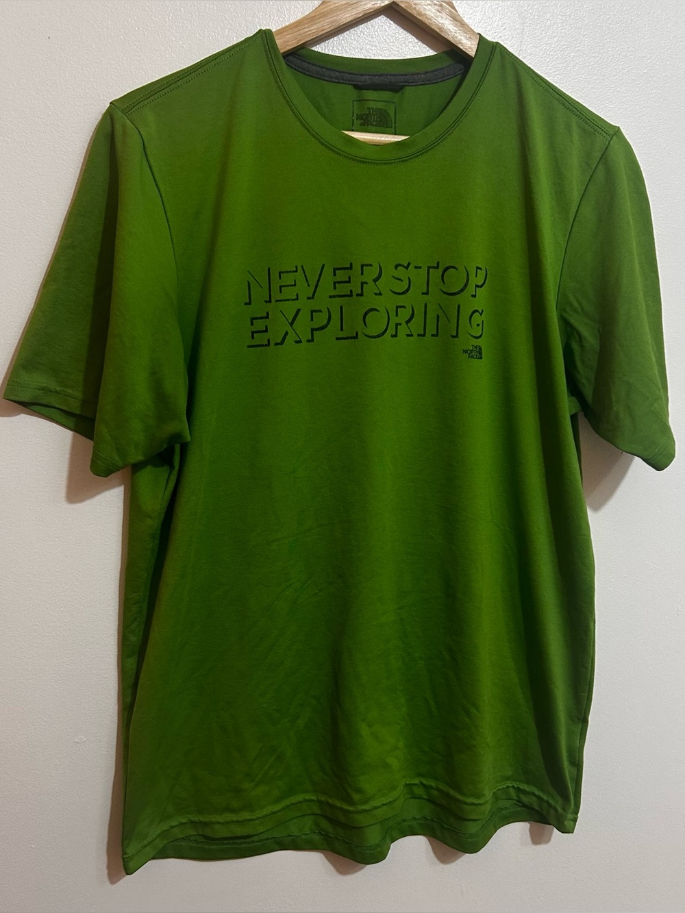 The North Face Green Short Sleeve 'Never Stop Exploring' Tee